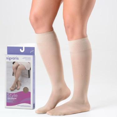 Imagem de Meia Sigvaris Audace 15-20 mmhg 3/4 120b Ponteira Fechada, Natural M