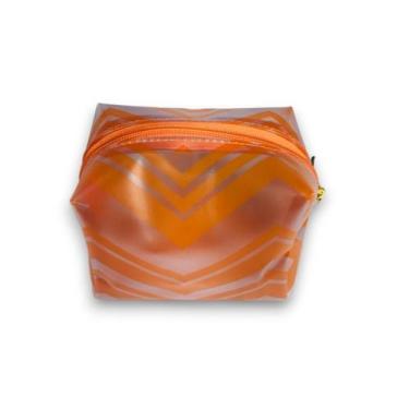 Imagem de Nécessaire Plástico Laranja Tamanho Pequeno - DaniBordados, Laranja