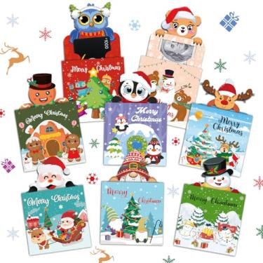 Imagem de Porta-cartões de presente e dinheiro de Natal, pacote com 8, cartões de Feliz Natal para presentear dinheiro e vale-presente, cartões de Natal para cheque de dinheiro, ideias engraçadas de presente de