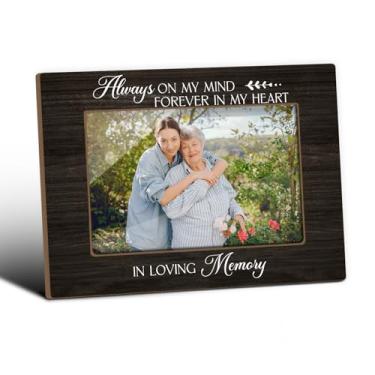 Imagem de ZEDEV Porta-retrato In Loving Memorial, porta-retrato memorial, porta-retratos de mesa para lembranças de mesa para pessoas amadas, presentes de simpatia de luto, lembrança de condolências memoriais