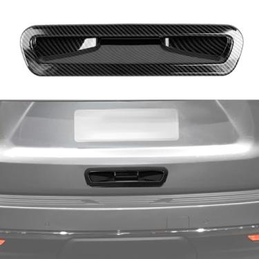 Imagem de CheroCar Capa de maçaneta traseira de fibra de carbono para Chevrolet Suburban 2020, 2021, 2022, 2023, 2024, 2025, Chevrolet Suburban, adequado para acessórios exteriores Tahoe GMC Yukon 2021 2022