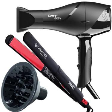 Imagem de Secador De Cabelo Taiff 1700w Ions Profissional Ar Quente Frio Preto D