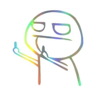 Imagem de Adesivo Refletivo Engraçado Para Moto E Carro, Decalque De Dedo Do Mei