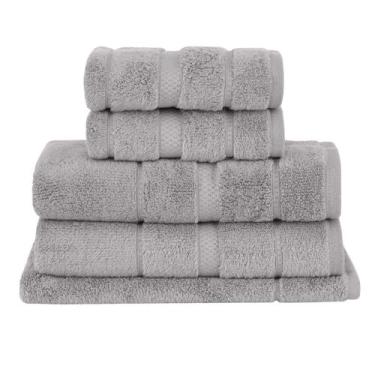 Imagem de Kit Jogo De Toalhas Buddemeyer 5 Peças Banho Rosto e Piso Vision Dual 