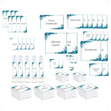 Imagem de Kit Banheiro Casamento Masculino e Feminino Com Adesivos,Tubetes e Acr