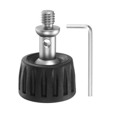 Imagem de PATIKIL Ponta de borracha para pés, universal antiderrapante, rosca de 3/8 polegadas, ponta esférica para substituição de pernas de monopé em superfície lisa e irregular - (38 x 56 mm)