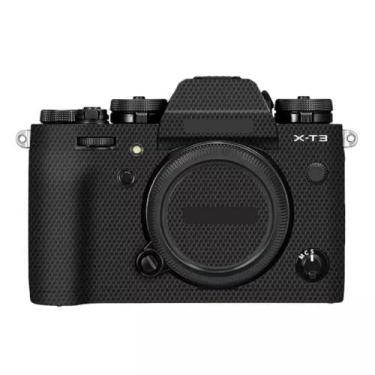 Imagem de X-T3 Adesivo de capa de câmera antiarranhões para FujiFilm X-T3 Película protetora de câmera decalques XT3 (preto matriz)