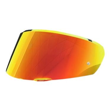 Imagem de YMTSGEQ Viseira De Capacete Substituição Para O Novo K3, Lente Proteção Facial Motocicleta Compatível Com Agv K3 Dot (E2206) (Revo Deep Red)