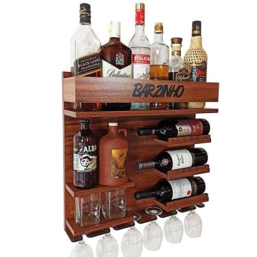 Imagem de Barzinho De Parede Com Adega Whisky Bacardi Gin Barzinho Im