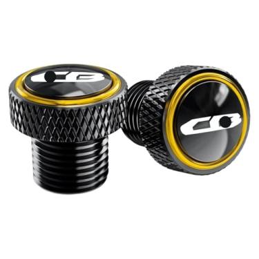 Imagem de BYYINGSUS Chaveiro de motocicleta Parafuso de tampa do furo do espelho traseiro compatível com CB650R CB650F CB500F CB500X CB1000R Cb400 CB600F CB 650R (ouro-cb)