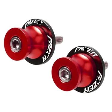 Imagem de BYYINGSUS Acessórios de motocicleta M6 Sliders Spools Parafusos de suporte compatíveis com FZ1 FZ 1 FA&zer 2001-2013 (6 mm vermelho)