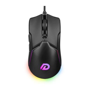 Imagem de Mouse para jogos com fio, 6400 dpi, óptico, 6 teclas, luz de fundo USB RGB