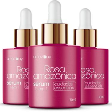 Imagem de Sérum Rosa Amazônica 11 em 1 - Clareador 90ml  3 Unidades 