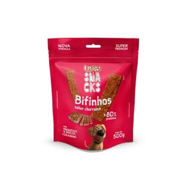 Imagem de Petisco cães quatree snacks bifinho sabor churrasco 500g