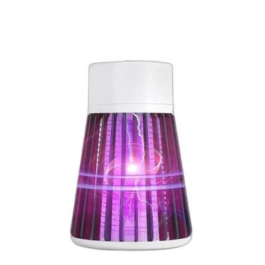 Imagem de Armadilha Abajur Luminária Mata Mosquito Pernilongo Insetos