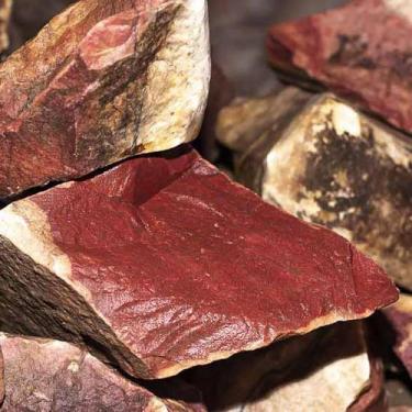 Imagem de Pacote Atacado de 5kg de Quartzo Vermelho Pedra Bruta para Lapidar - C
