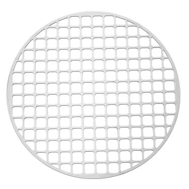 Imagem de PATIKIL Grelha redonda de malha para churrasco, 20 cm, circular de aço inoxidável, grade de malha para churrasco, furo quadrado, rede de churrasqueira redonda para acampamento ao ar livre, festas em