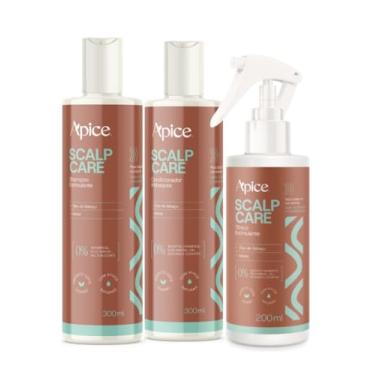 Imagem de Kit Shampoo Condicionador E Tonico Condicionante Scalp Care Apice Estimulante Capilar Vegano 300ml
