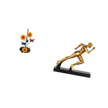 Imagem de Fenteer Porta-lenços Inspirado com Escultura Moderna Abstrata de Corredor, Dispensador Artístico de Papel Toalha para Decoração de Mesa de Entrada de Casa