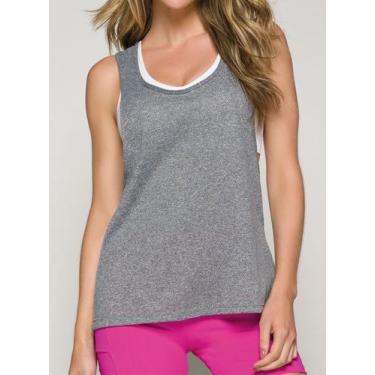 Imagem de Regata Cavada Selene Sport 20855.001 Feminina Dry Fit Poliamida T. P/G