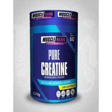Imagem de Creatina Powder Monohydrate 100% Pura 1,2kg Pote - Muscle Hard-Unissex