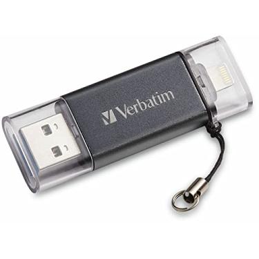 Imagem de Verbatim 32 GB Store 'n' Go Dual USB 3.0 Flash Drive para dispositivos Apple Lightning – Grafite