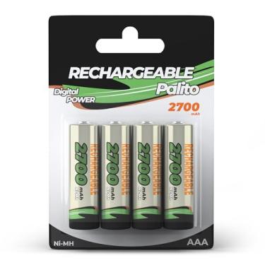 Imagem de Pilha Recarregável AAA Palito 2700mah 1.2v Kit com 4 Unidades