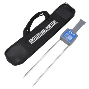 Imagem de Medidor digital de umidade de grãos, visor LCD portátil, medidor de umidade de grãos, multifuncional, detector de umidade para trigo, milho, arroz, soja, ABS, aço inoxidável, 458 mm