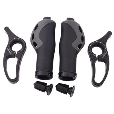 Imagem de UGPLM 2x Extremidades de guidão de bicicleta Apoio para polegar Substitui manoplas antiderrapantes Ergonômicas para guidão de bicicleta Mountain Bikes BMX