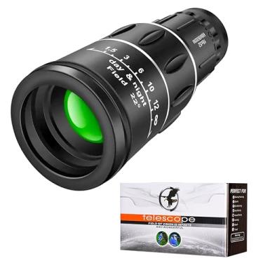 Imagem de MCOTOP Telescópio monocular, monóculos de alta potência, 40,6 cm x 132 cm, para adultos, para caça, vida selvagem, observação de pássaros, viagens, acampamento, caminhada, com tripé e adaptador de