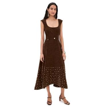 Imagem de AMUR Tênis feminino Kenny Suede Studded Midi, Redemoinho caramelo, 42