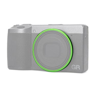 Imagem de Tampa de anel de decoração de lente de câmera de metal GR4 para Ricoh GR IV substitui acessórios de câmera Ricoh GN-3 Ring Cap (verde)