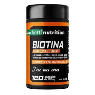 Imagem de Biotina vitamina cabelo e unha Capsulas 45 mcg + Vitaminas Cabelo Original zuchetti nutrition
