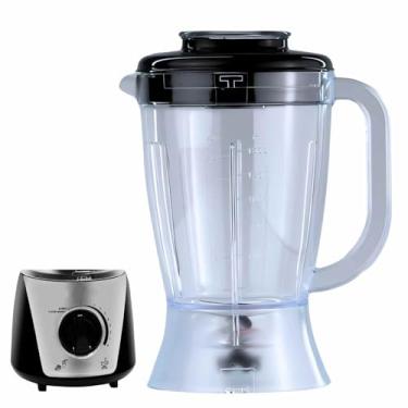 Imagem de Jarra Copo de Substituição Para Liquidificador Compatível com Britania Eletronic Filter Transparente Tampa Preta