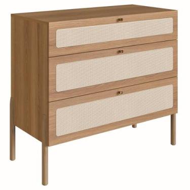 Imagem de Comoda 3Gv Corrediça Telescopicas Palhinha Hanover Artesano