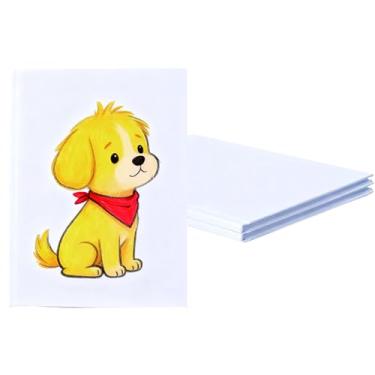 Imagem de JGYXQYD 2PCS 6x8 Inch White Blank Books for Kids to Write Stories, Hardcover Sketchbooks for Students Empty Blank Comic Book DIY Make Your Own Book Blank inside 48 Pages