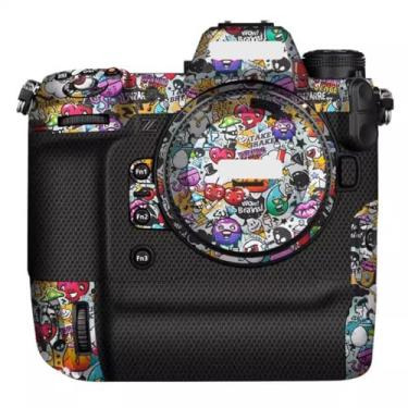 Imagem de Z 9 Adesivo de câmera anti-arranhões revestimento protetor de corpo película protetora capa para Nikon Z9 (grafite branco)