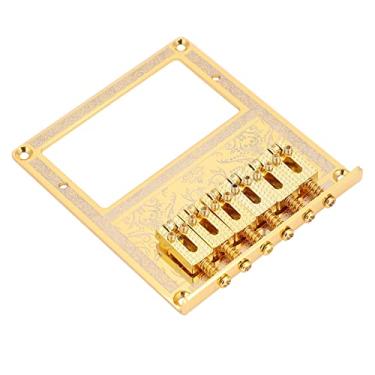Imagem de RiToEasysports Guitarras Elétricas TL Telecaster Ponte de Guitarra de Sela Durável Com Slot de Captação Humbucker, Ideal para Jogadores, Ramos Dourados, Altura Ajustável (ramos dourados)