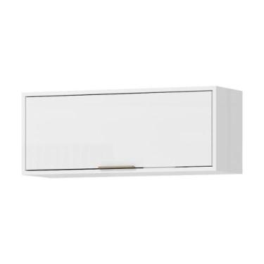 Imagem de Armario Aereo Basculante Mdp 80 Cm Glor Agl01 Branco Neve Mxm - MILANI