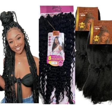 Imagem de Kit Gypsy Braids Jumbo African Beauty 800 Gramas + Orgânico - bbless, 
