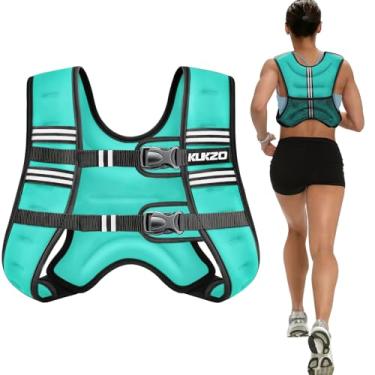Imagem de KUKZO Colete feminino com peso de 9 kg, unissex, refletivo, treinamento de força, para corrida, cardio e exercícios