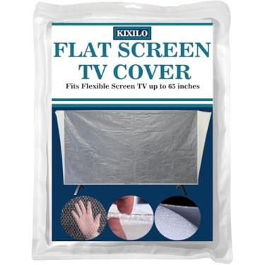 Imagem de Capa de TV de tela plana de espuma cabe até 159 cm L x 91 cm A, proteção de TV de tela plana durante a mudança da casa, armazenamento ou renovação da casa (pacote com 2)