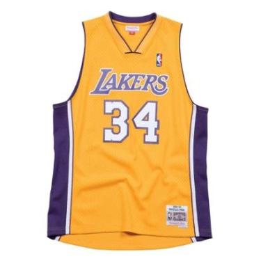 Imagem de Regata Mitchell & Ness Swingman Jersey Los Angeles Lakers Home 1999-00 Shaquille O'Neal Masculino-Masculino