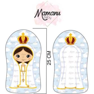Imagem de Almofada Naninha Lembrancinha Nossa Senhora de Fátima - Mamanu