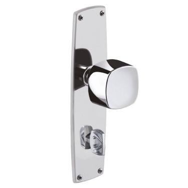 Imagem de Fechadura Banheiro Espelho Inox Polido Classic Aliança Metalúrgica