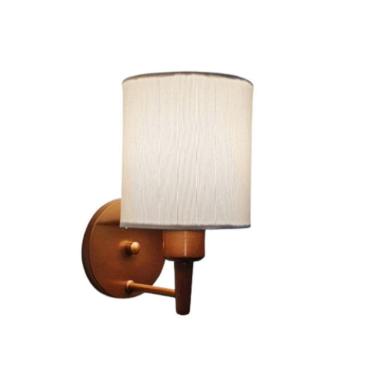 Imagem de Arandela Cilíndrica Vivare Md-2009 Cobre Cúpula Em Tecido - Bivolt Cobre-branco 127/220v