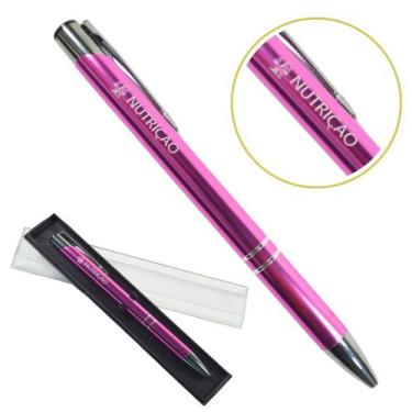 Imagem de Caneta Personalizada Cursos Metal Profissional Coloridas Nutrição - Lo