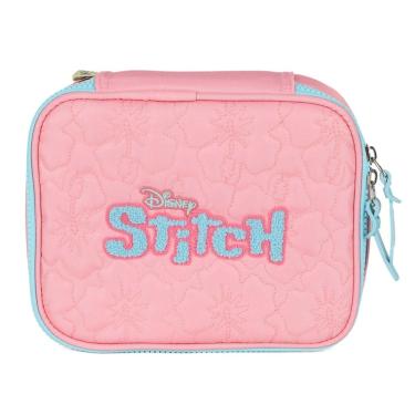 Imagem de Estojo Box Infantil Escolar Lilo Stitch Disney Rosa Luxcel