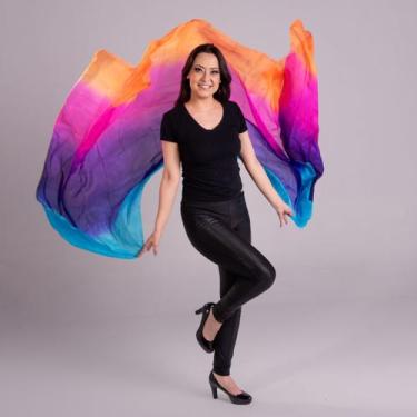 Imagem de Véu Seda Pura Colorido Dança Do Ventre Veu-sedaa-2 - Atelier Patrícia 
