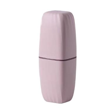 Imagem de Porta Escova de Dentes Creme Dental com Divisórias E Tampa(ROSA)